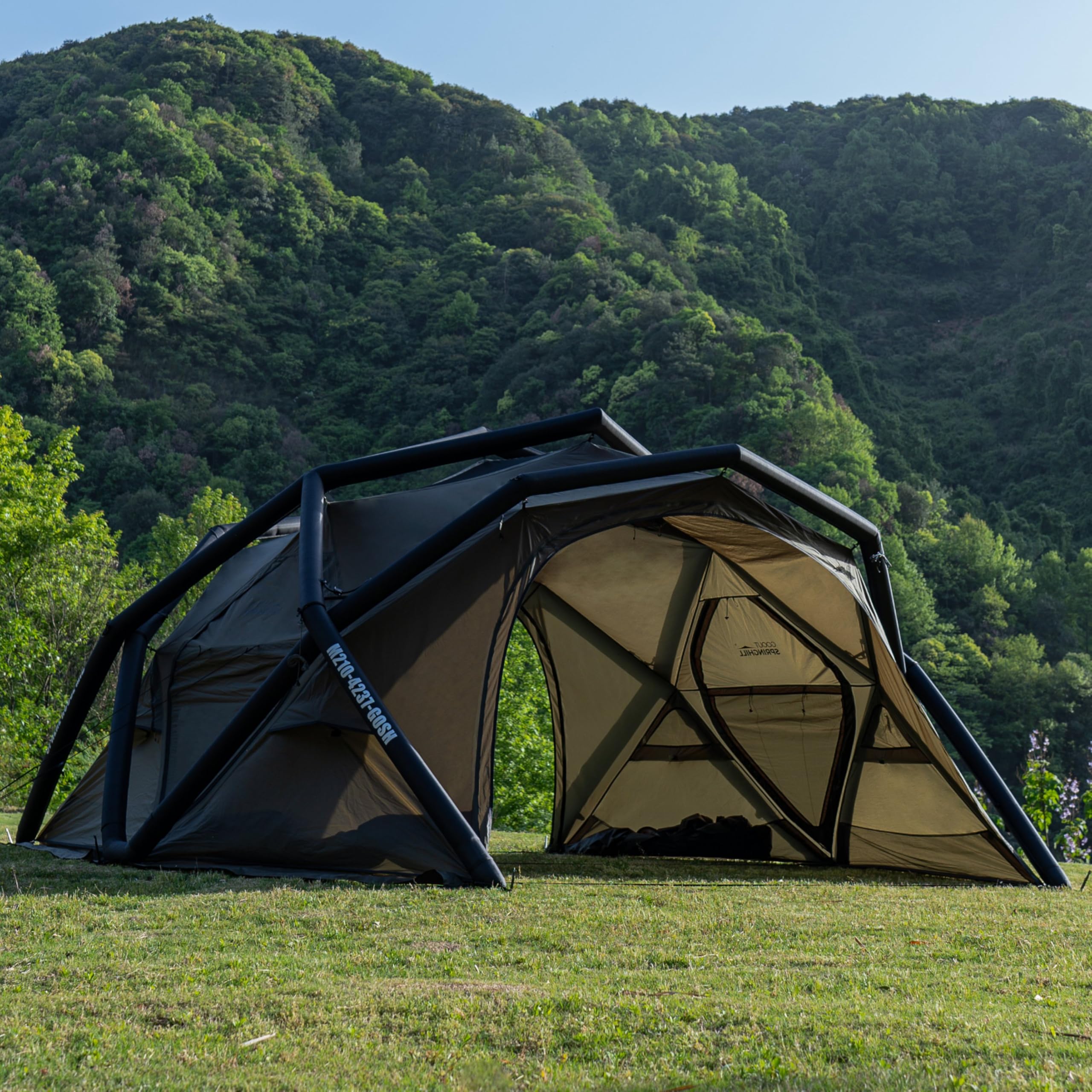 Amazon.co.jp: Springhill エアードームテント 4-6人用 煙突穴付き